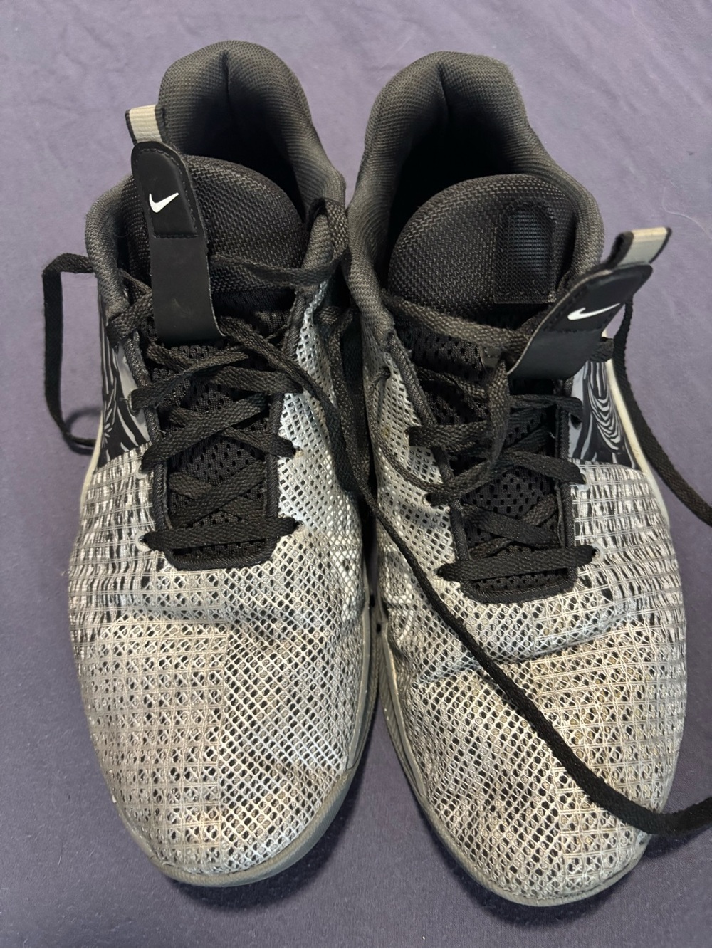 Nike Men's Black and Gray Athletic Sneakers - Metcon